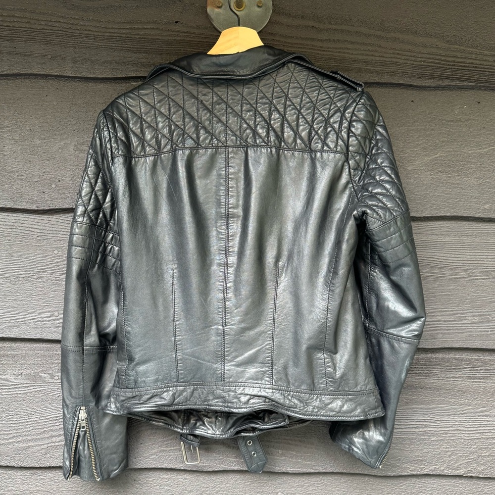 Muubaa quilted leather motorcycle style jacket - Picture 2 of 8